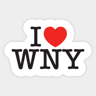 I Love Western New York Sticker